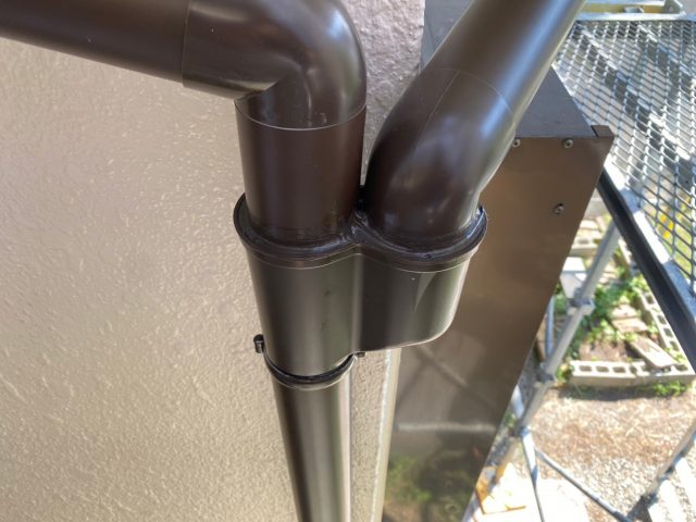 小野市で交換された60φの竪樋